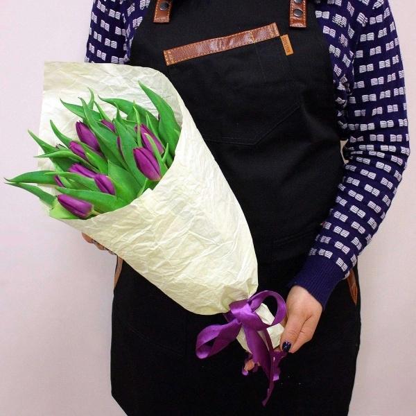 Фиолетовый тюльпан 15 шт артикул  214920